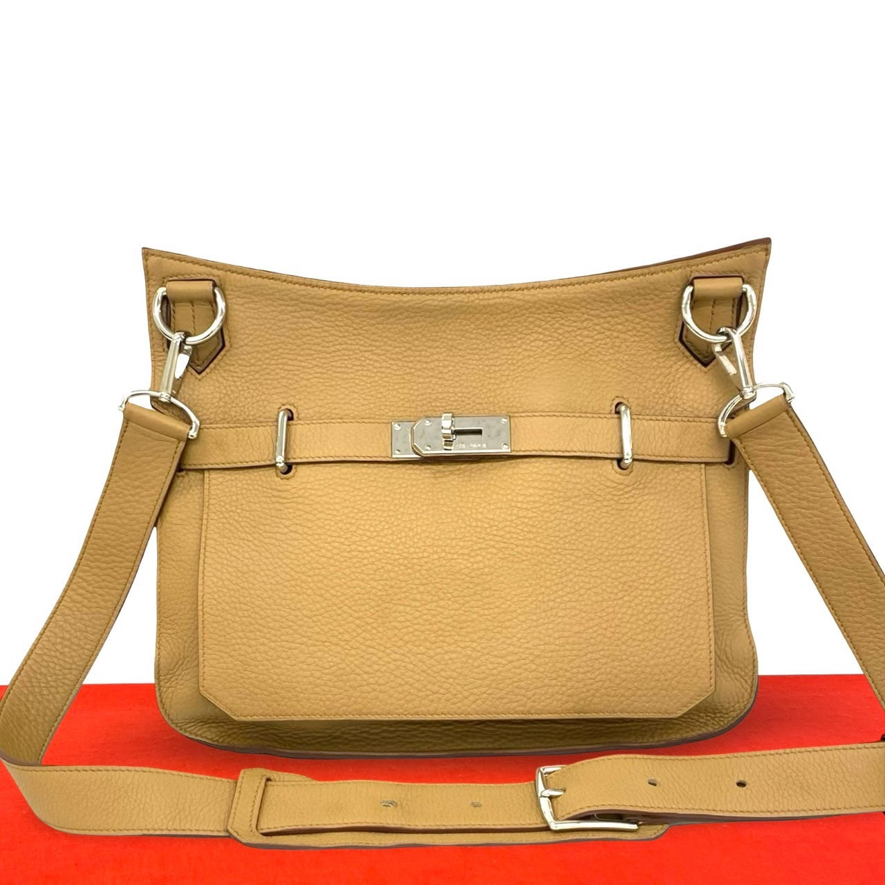 HERMES エルメス ジプシエール 34 トリヨンクレマンス ショルダーバッグ ベージュ
23683