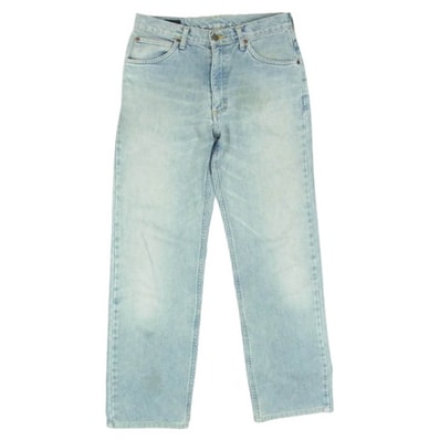 Lee リー デニムパンツ 1013 US RIDERS サイド黒タグ ストレートデニム インディゴブルー系 ライトブルー系 30X33【中古】