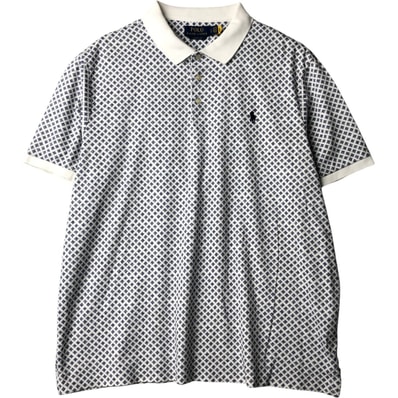 古着 ラルフローレン Ralph Lauren POLO RALPH LAUREN CLASSIC FIT 総柄 半袖 ポロシャツ メンズL相当/eaa644284