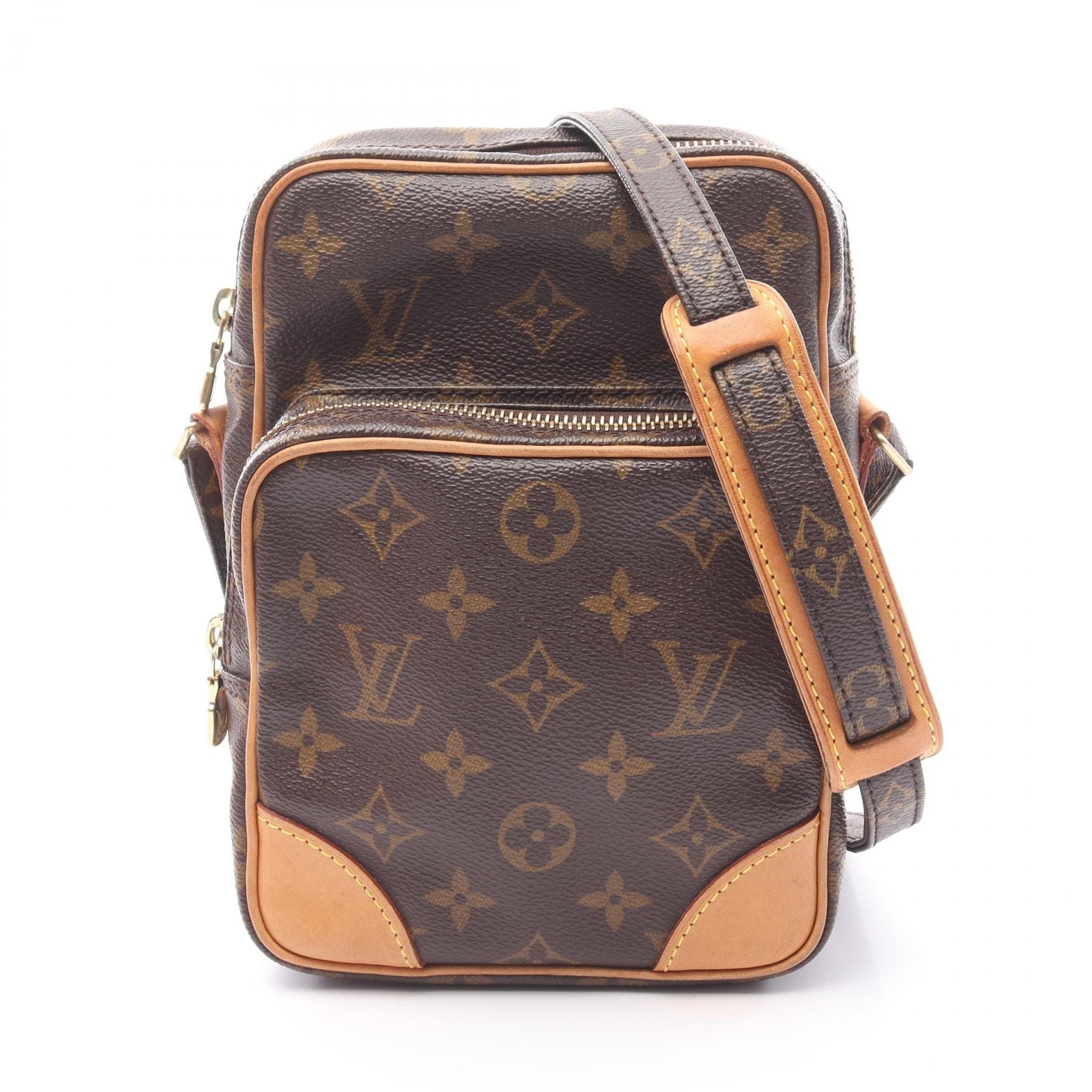 ルイ・ヴィトン LOUIS VUITTON アマゾン ショルダーバッグ バッグ PVCコーティングキャンバス レザー モノグラム レディース ブラウン系 M45236 【中古】