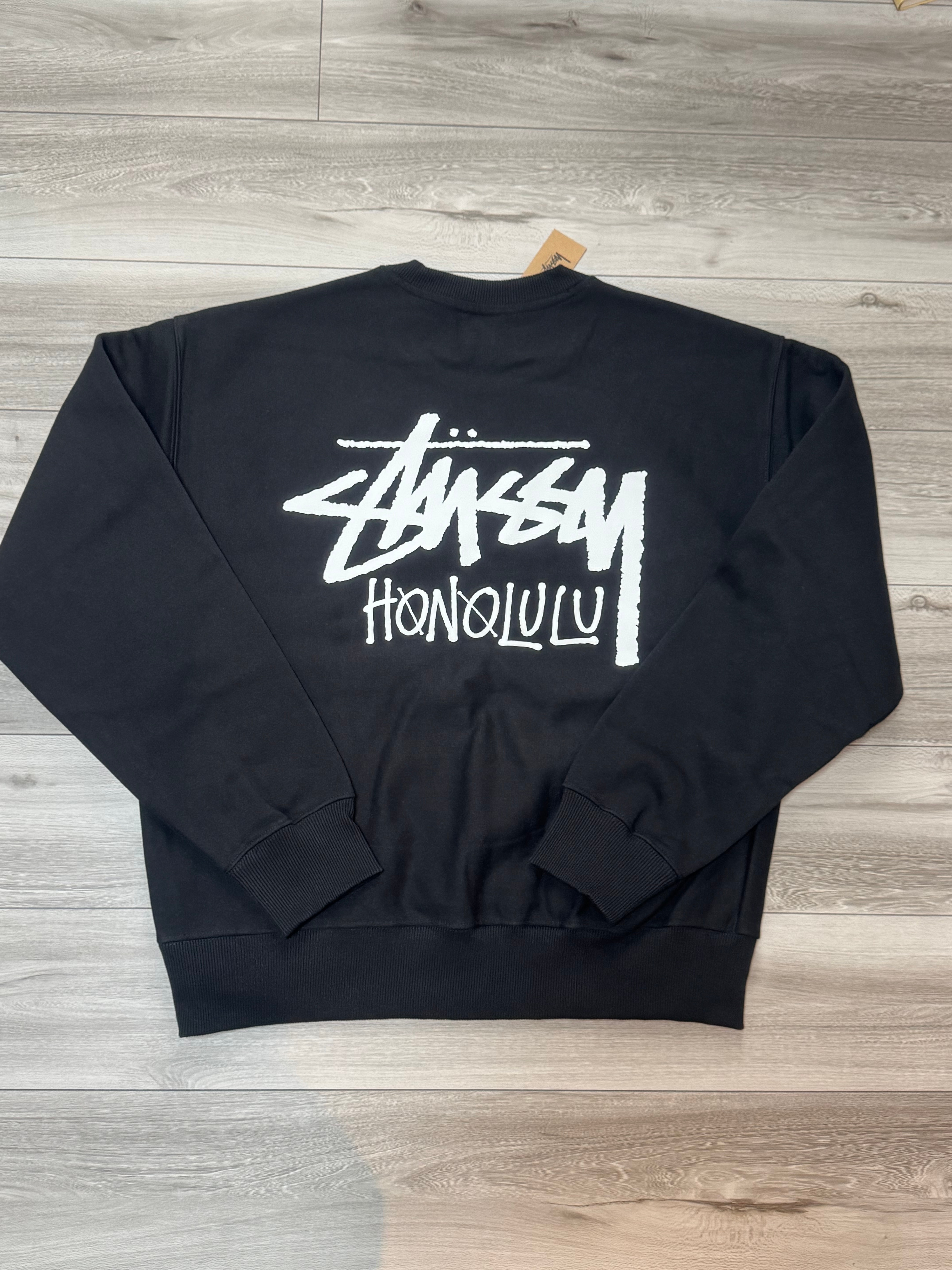 STUSSY HONOLULU スウェット トレーナー ブラック L ステューシー