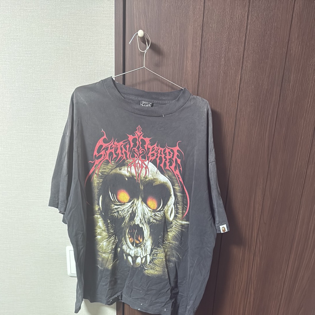 SAINT Mxxxxxx x A BATHING APE BAPE SS Tee Saint Bape "Black"