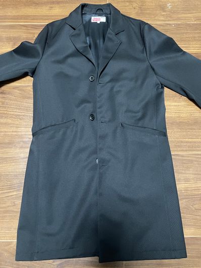 Supreme / Comme des Garçons SHIRT® Wool blend Overcoat "Black"