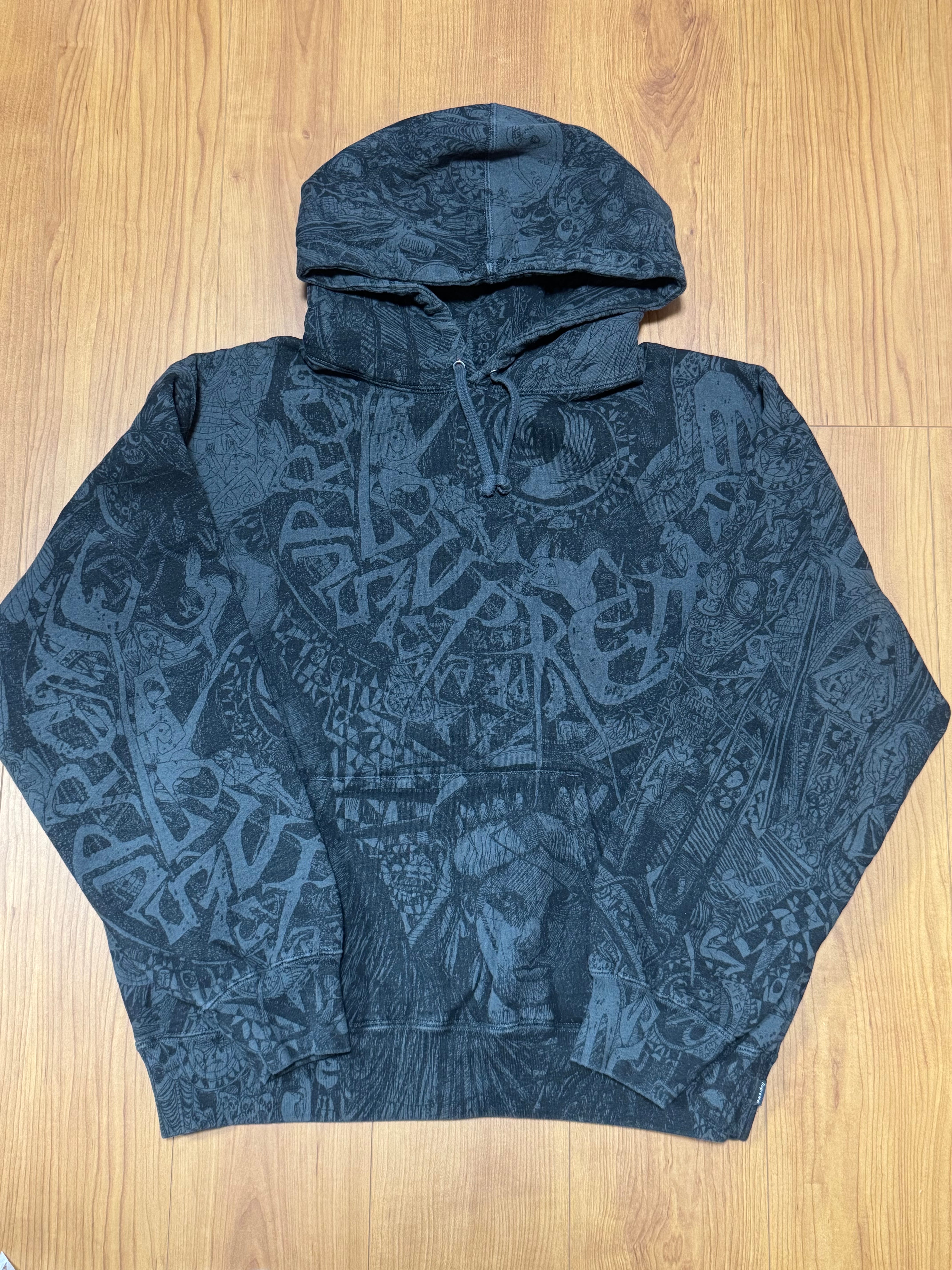 Supreme Liberty Hooded Sweatshirt "Black"