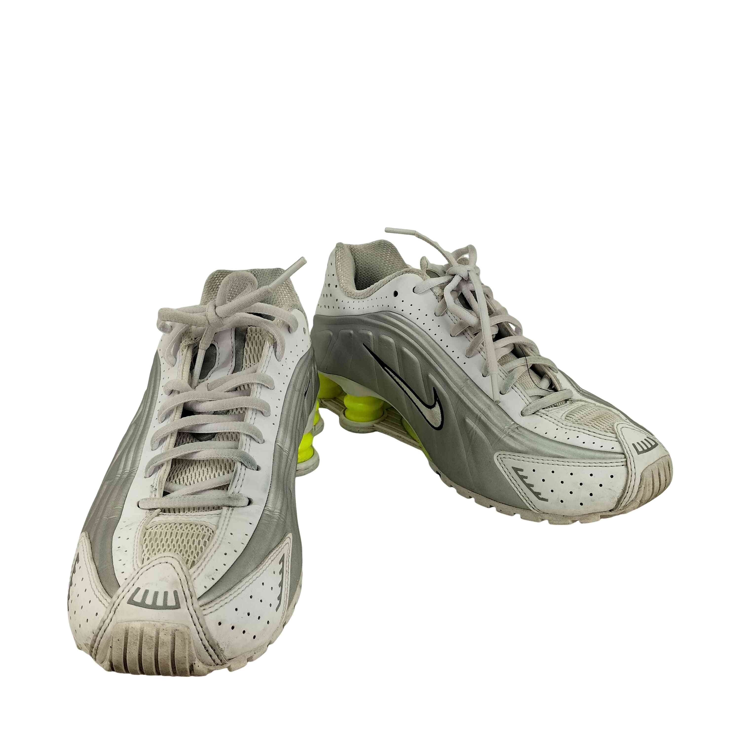 Shox R4 White/Volt【1139490149544】