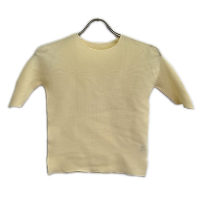 イッセイミヤケ PLEATS T. PP01-FK914 アイボリー ショートスリーブカットソー 3