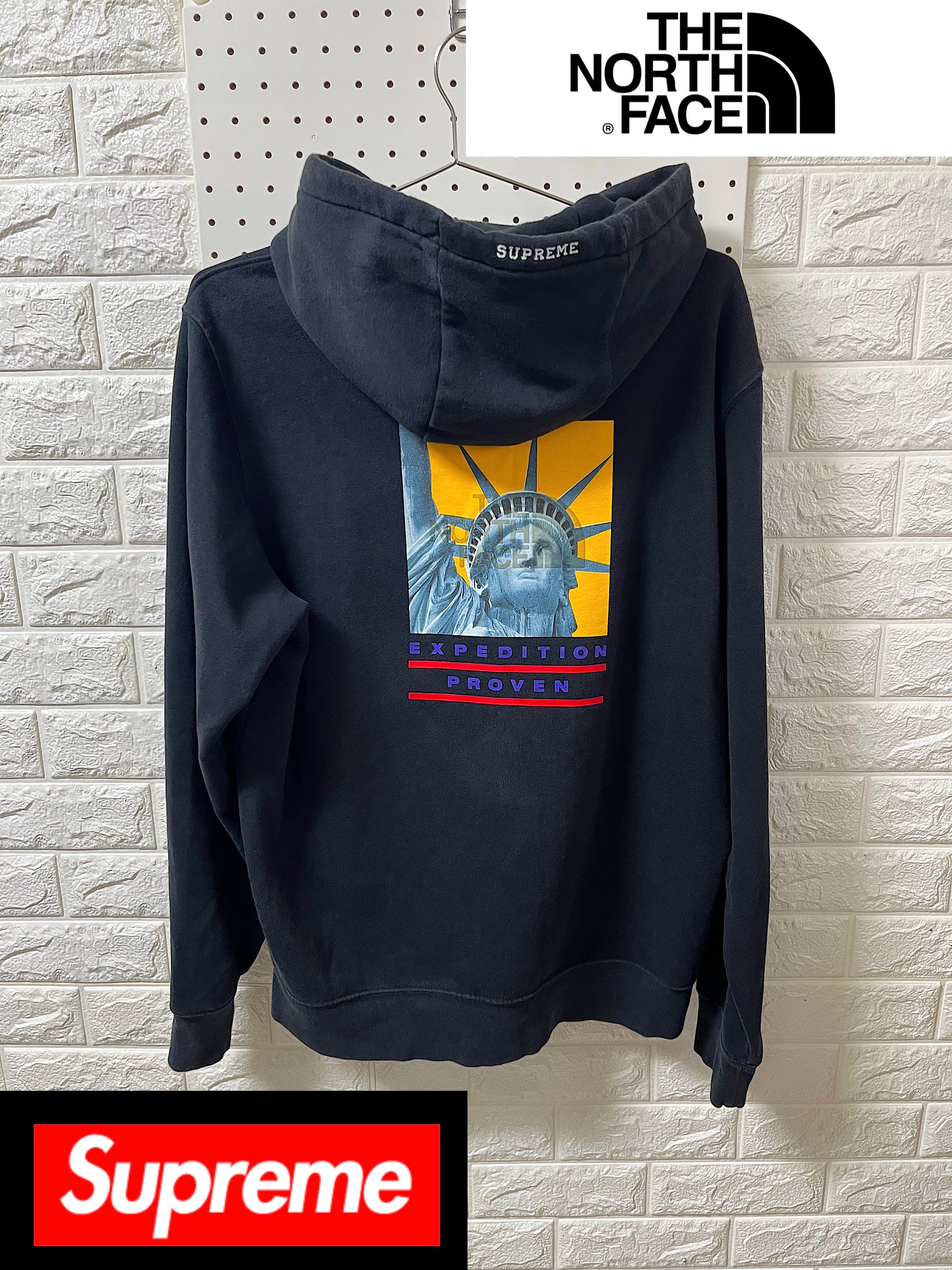 Supreme x The North Face Statue of Liberty Hooded Sweatshirt "Black"