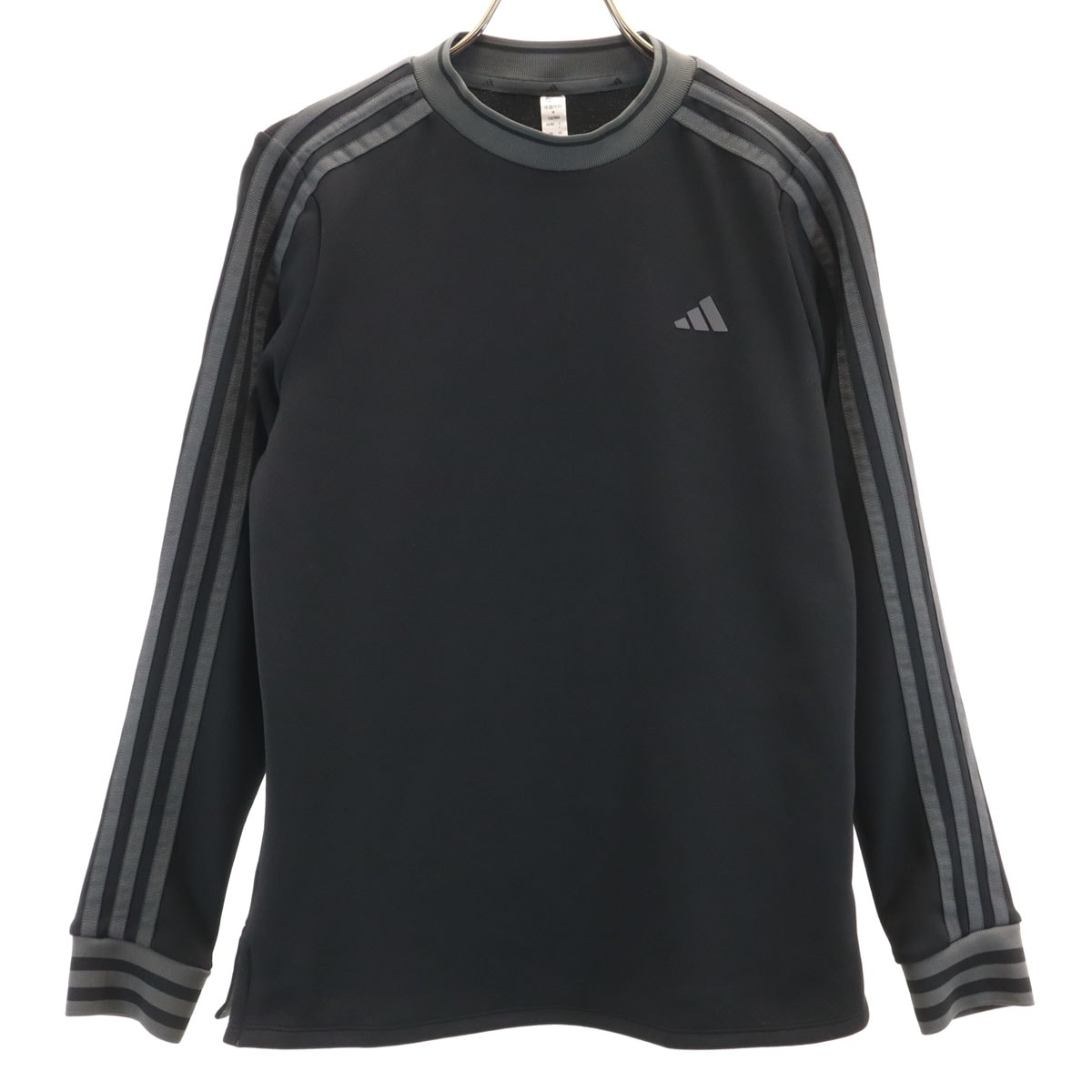 adidas アディダス ゴルフ 長袖 Tシャツ L ブラック ロンT ストレッチ