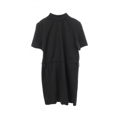 エルメス HERMES ネックロゴ 半袖 ワンピース 衣料品 トップス コットン シルク シルク レディース ブラック系 3H4509DS 【中古】