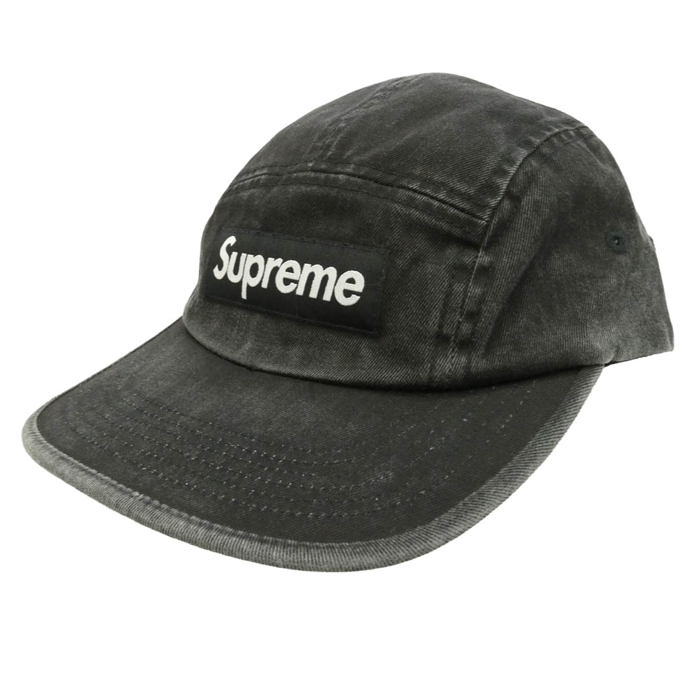 Supreme シュプリーム 25SS Washed Chino Twill Camp Cap ウォッシュド チノ ツイル キャンプキャップ ブラック系 58cm【中古】