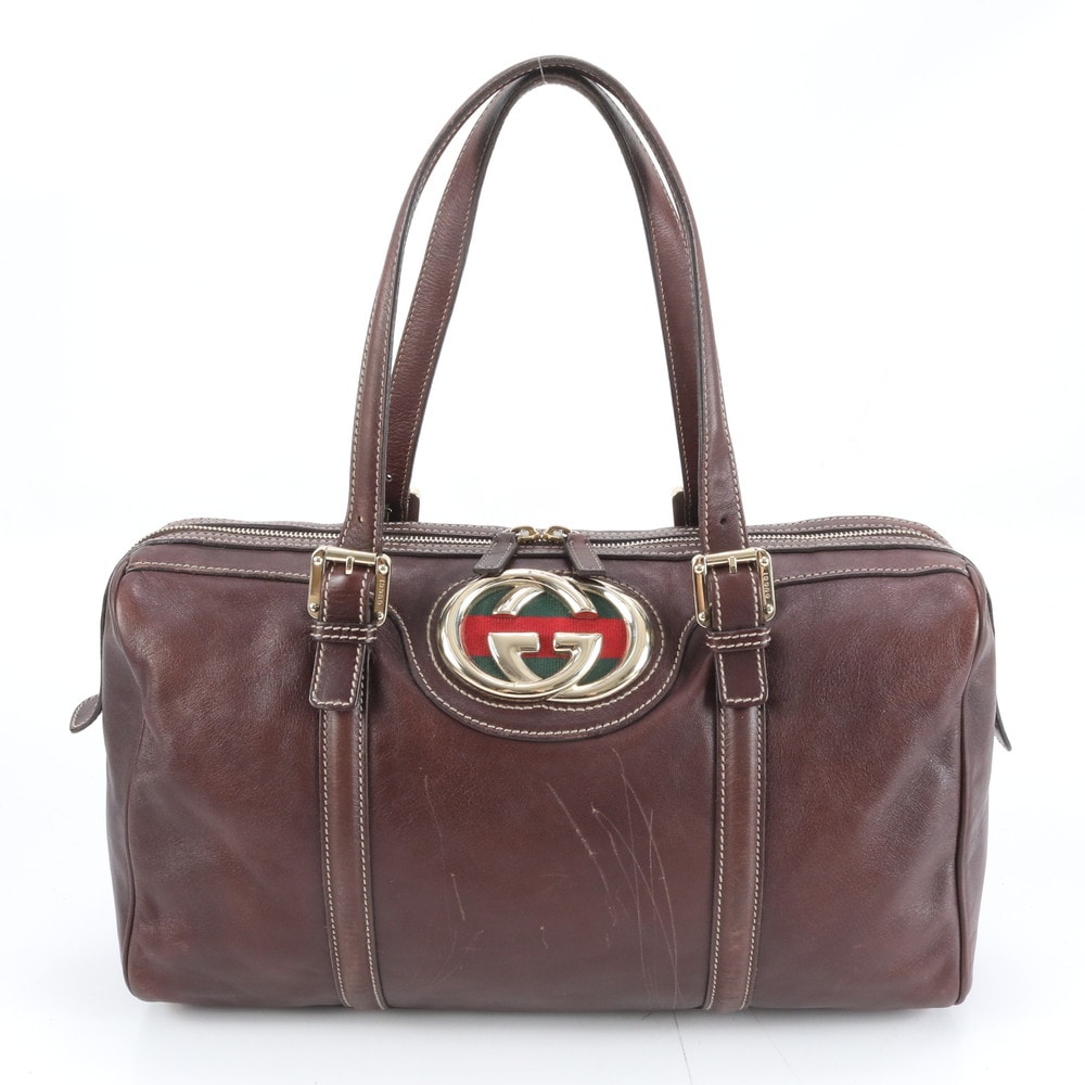 目立った傷や汚れなし】□美品 グッチ シェリー ラインインター