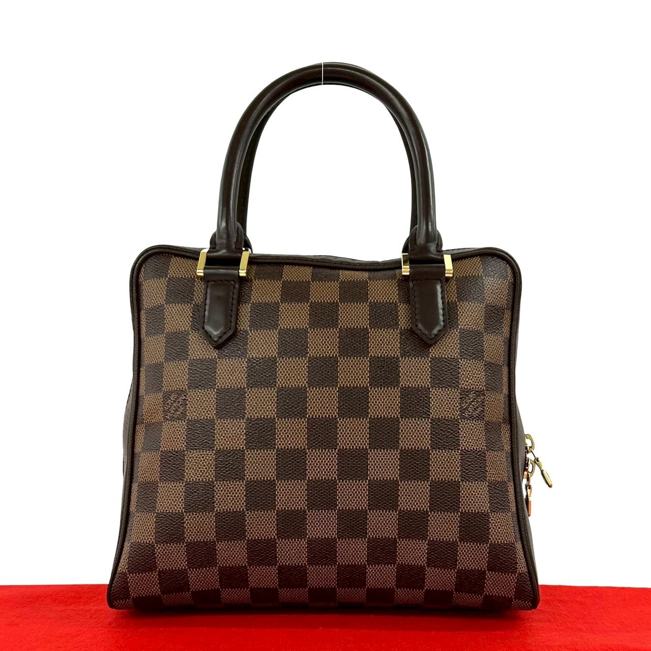 LOUIS VUITTON ルイヴィトン ブレラ ダミエ レザー PVC ハンドバッグ ブラウン
 i86-8