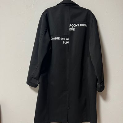 Supreme / Comme des Garçons SHIRT® Wool blend Overcoat "Black"
