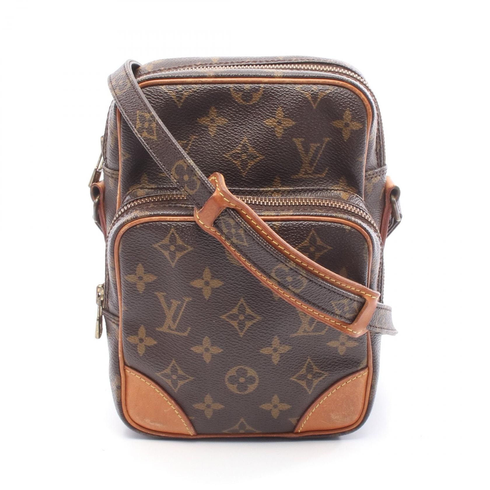 ルイ・ヴィトン LOUIS VUITTON アマゾン ショルダーバッグ バッグ PVCコーティングキャンバス レザー モノグラム レディース ブラウン系 M45236 【中古】