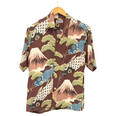 SUN SURF サンサーフ シャツ アロハシャツ SIZE S 古着 SS32293 ブラウン