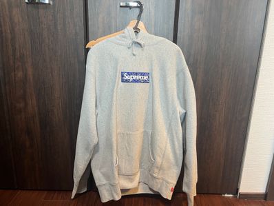 Supreme Bandana Box Logo Hooded Sweatshirt "Grey"