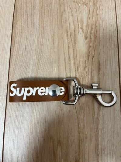 Supreme Leather Key Loop "Brown"