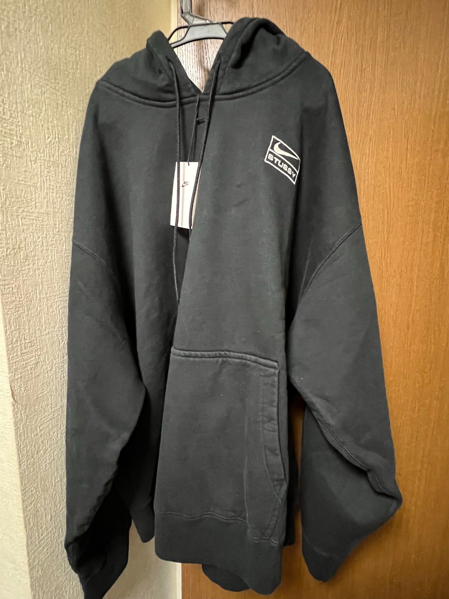 Stussy × Nike NRG Washed Hoodie (US Size) "Black" DN4028-010