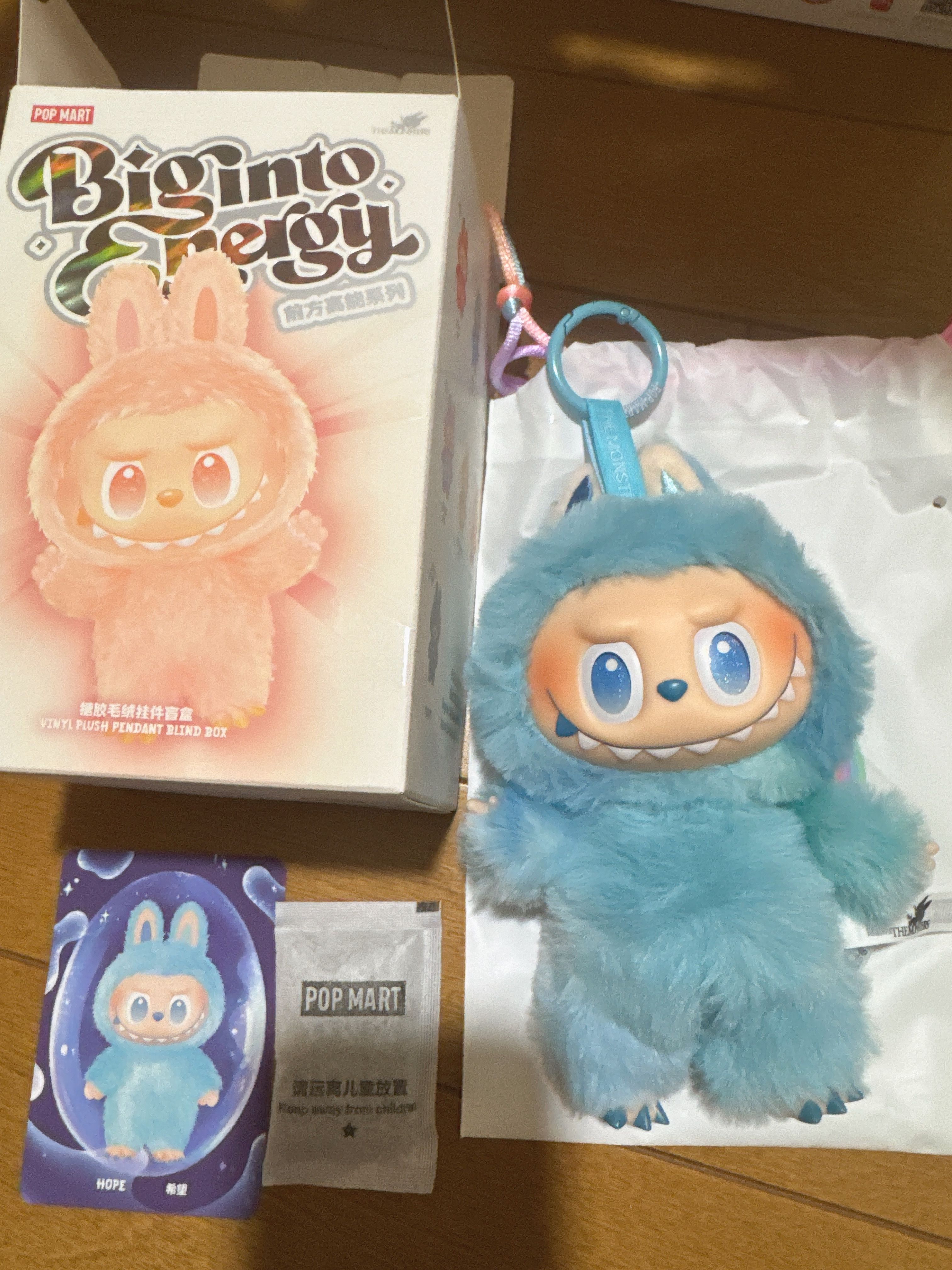 POP MART THE MONSTERS (LABUBU) Big into Energy Series Plush Pendant HOPE