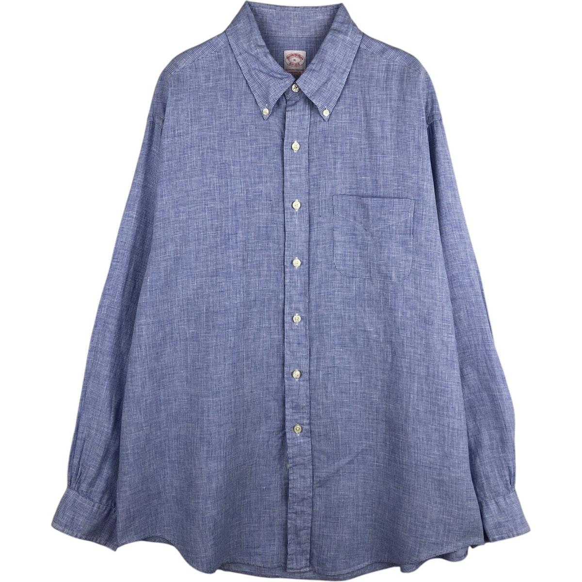 古着 ブルックスブラザーズ Brooks Brothers Est.1818 チェック柄 長袖 ボタンダウンシャツ メンズXL相当/eaa625166