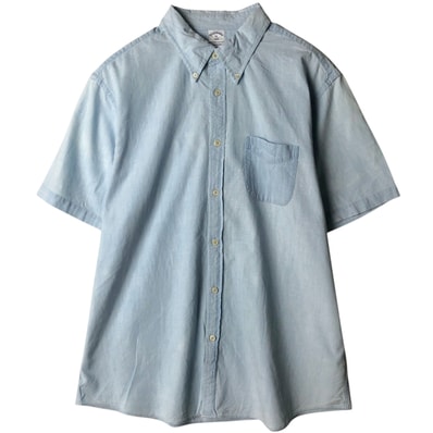 古着 ブルックスブラザーズ Brooks Brothers 半袖 ボタンダウンシャツ メンズXL相当/eaa649030