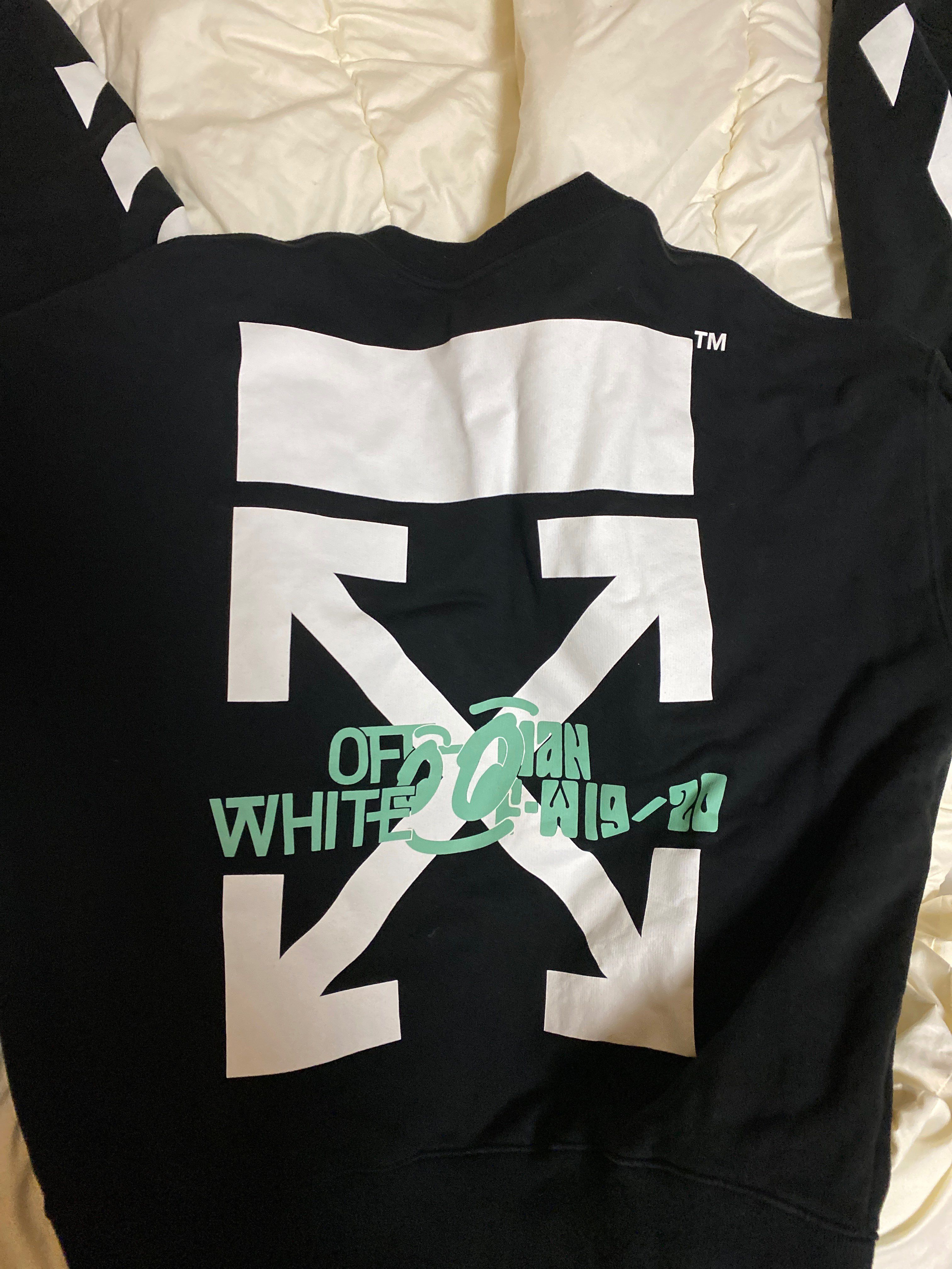 OFF-WHITE Diag Waterfall Hoodie "Black"