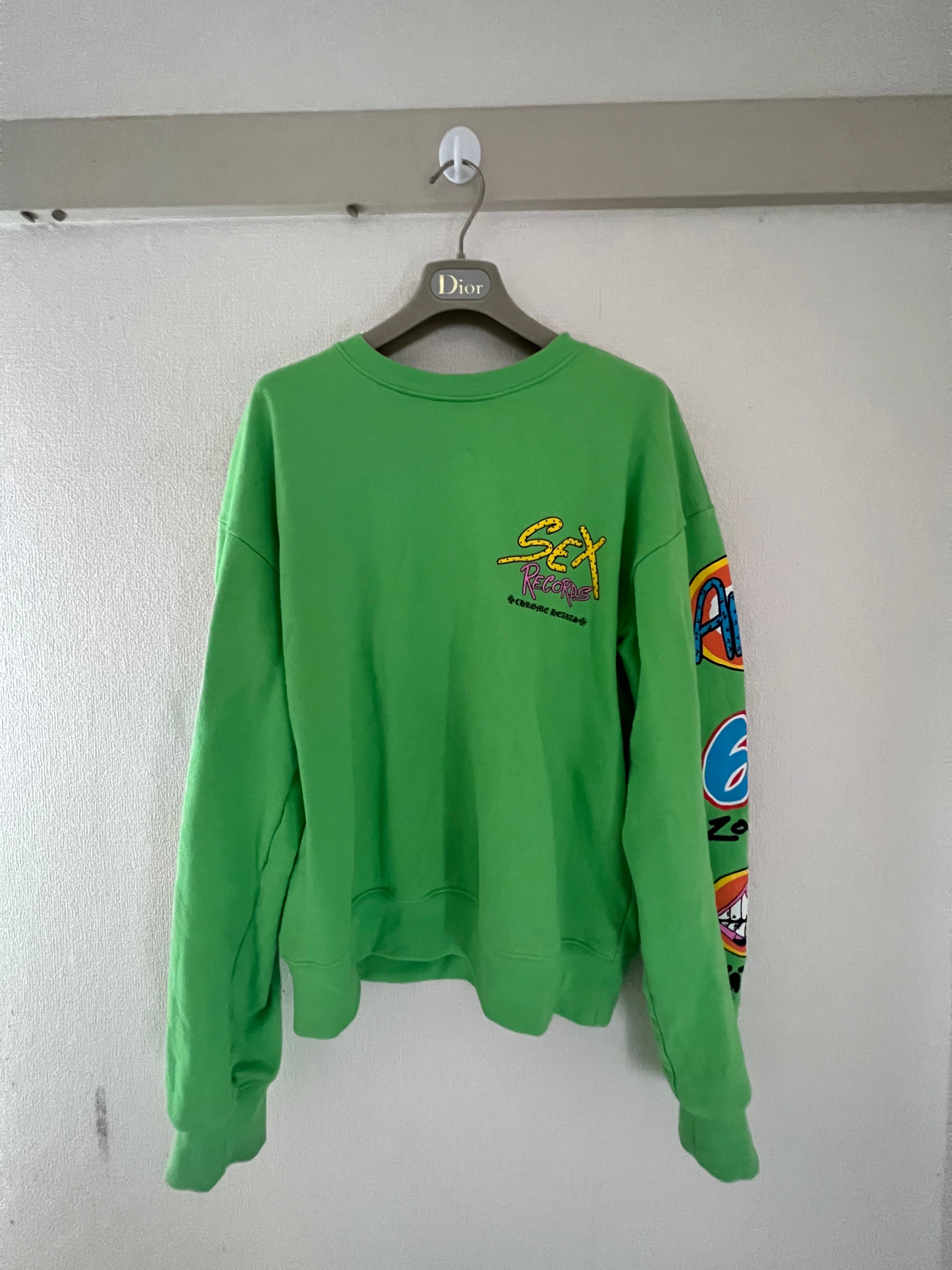 Chrome Hearts Matty Boy Sex Records Crewneck Sweatshirt "Citrus"