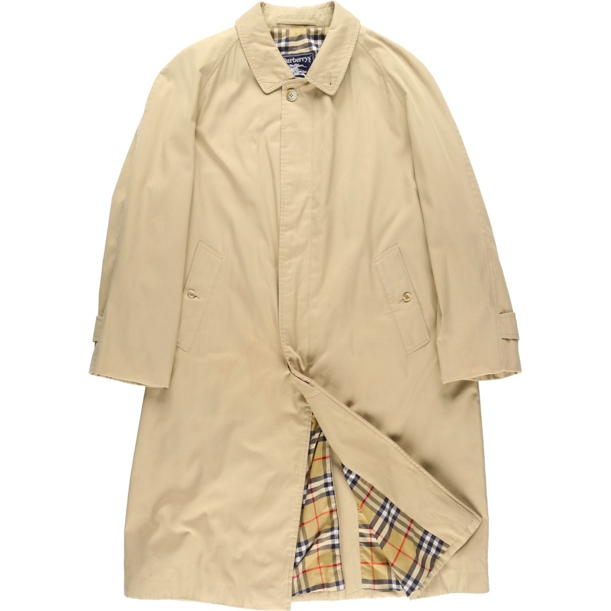 古着 バーバリー Burberry's ステンカラーコート バルマカーンコート スペイン製 メンズS相当/evb034331
