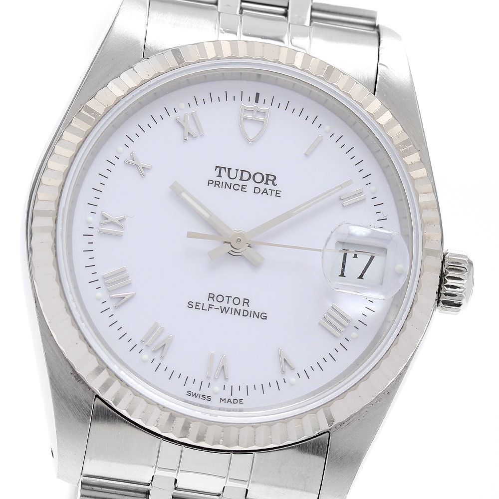 ★保 チュードル プリンスデイト WGベゼル 74034 メンズ 【中古】