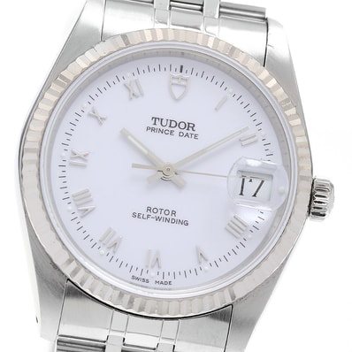 ★保 チュードル プリンスデイト WGベゼル 74034 メンズ 【中古】