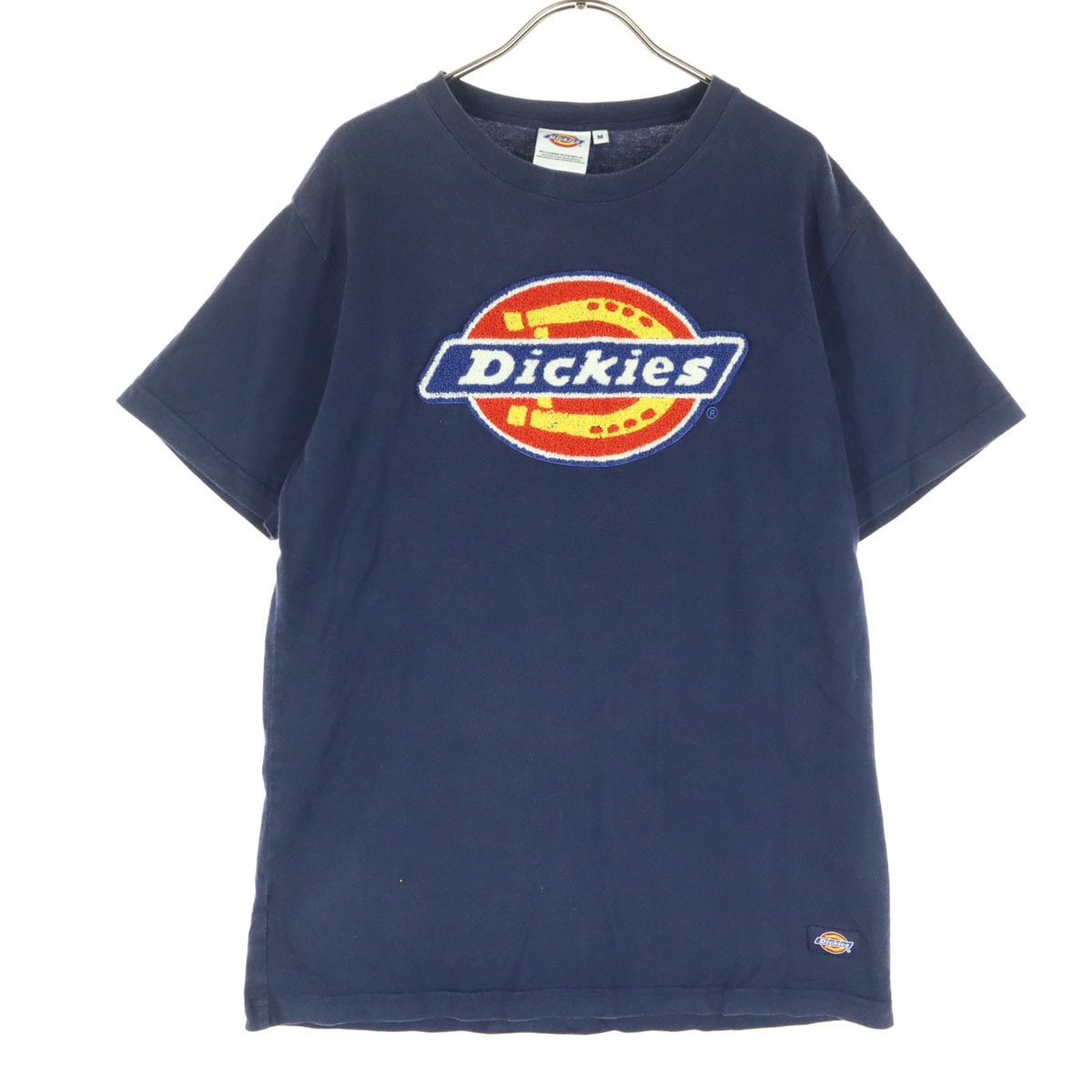 Dickies ディッキーズ コットン ロゴ刺繍 半袖 Tシャツ M ネイビー