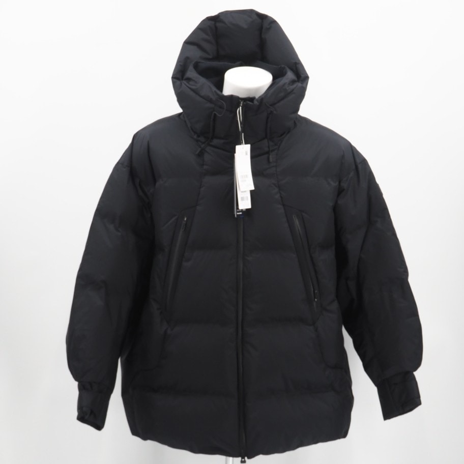 未使用 DESCENTE デサント ナイロン 水沢ダウン マウンテニア 2XO XXL DU4FDJM1L ダウンジャケット ブラック ナイロン ポリエステル ダウン レディース