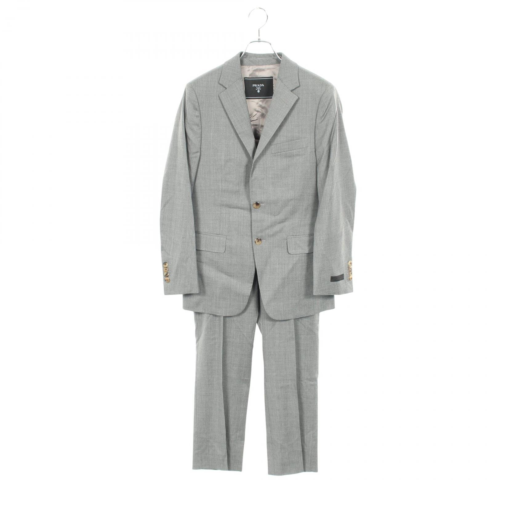 プラダ PRADA スーツ 衣料品 ウール メンズ グレー系 【中古】