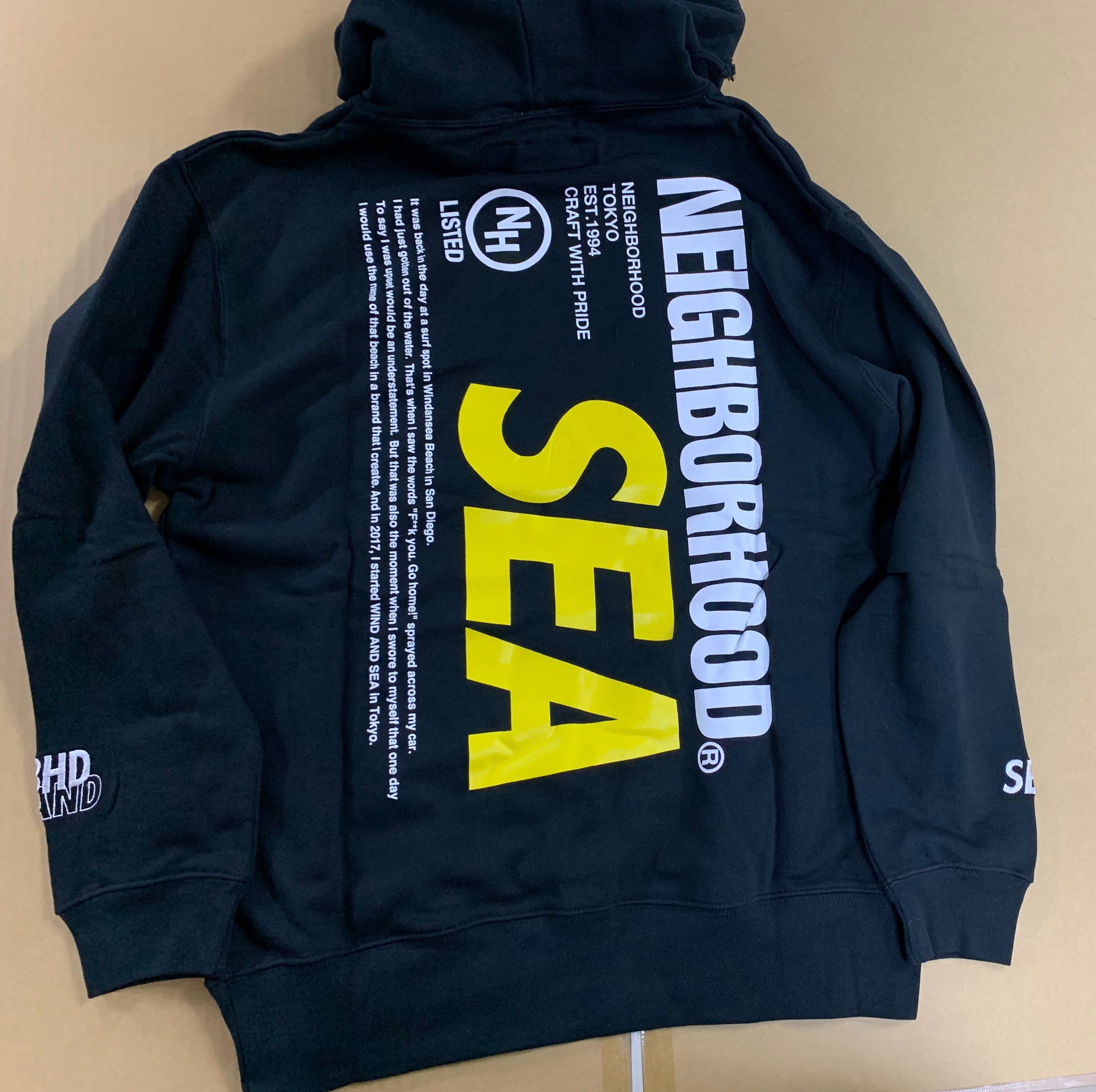 wind and sea x neighborhood パーカー フーディー ネイバーフッド