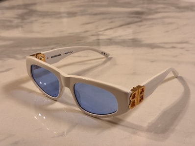 BALENCIAGA Dynasty D Frame Sunglasses "White"