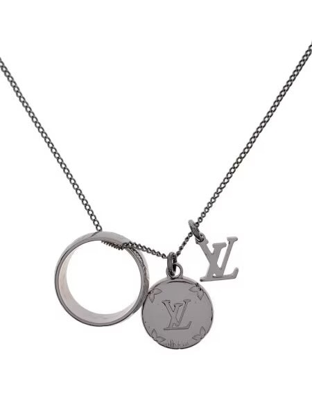 Louis Vuitton Monogram Charms Necklace "Silver"