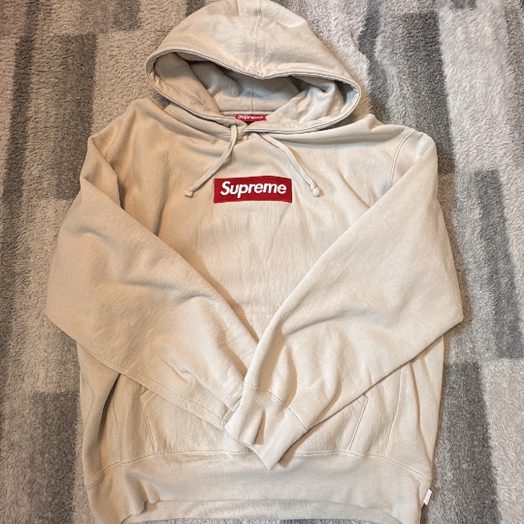 Supreme Box Logo Hooded Sweatshirt "Stone" (24FW)
