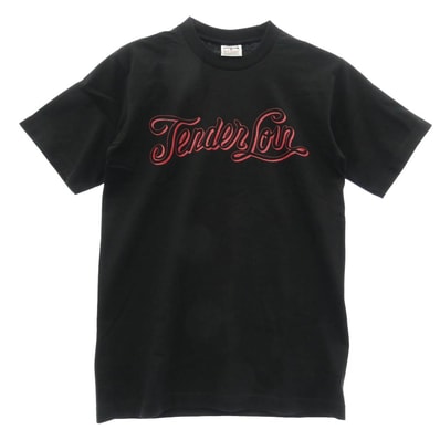 TENDERLOIN テンダーロイン x PRO CLUB プロクラブ TEE BS ボルネオスカル ロゴプリント 半袖 Tシャツ ブラック系 M【美品】【中古】