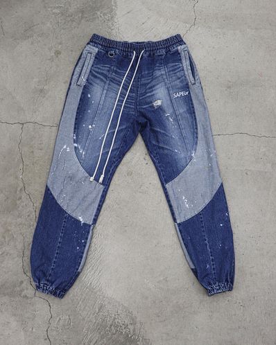 SAPEur DENIM TRACK PANTS "Indigo"