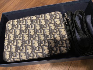 Dior Shoulder Strap Pouch Dior Oblique Jacquard "Beige"