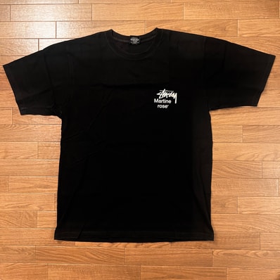 Stussy x Martine Rose Collage Pigment Dyed Tee "Black"