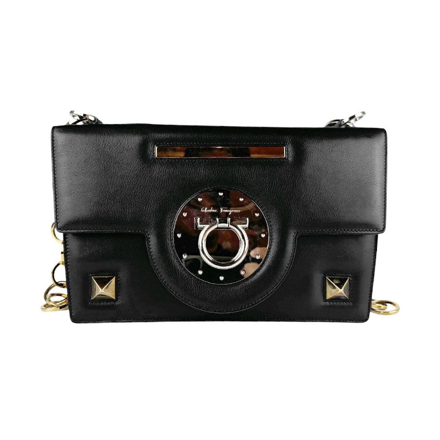 Salvatore Ferragamo レザーハンドバッグ 極 美品 Salvatore Ferragamo