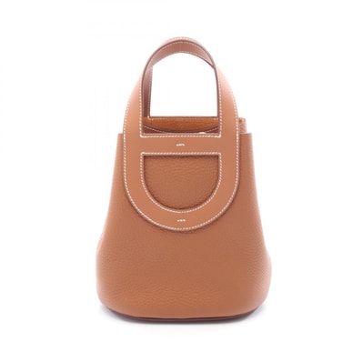エルメス HERMES インザループ18 ハンドバッグ バッグ レザー トリヨンクレマンス トリヨンクレマンス ゴールド B刻印(2023年製造) レディース ブラウン系 084274CC 【中古】