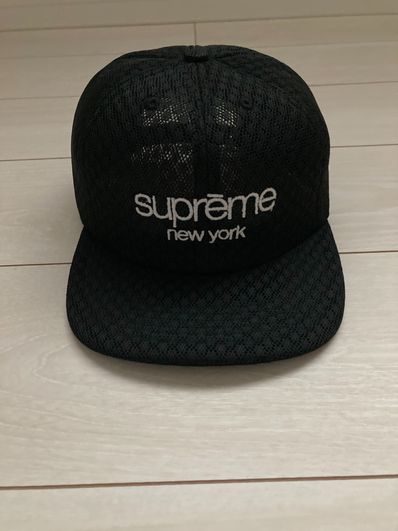 Supreme Classic Logo Air Mesh 6-Panel "Black"
