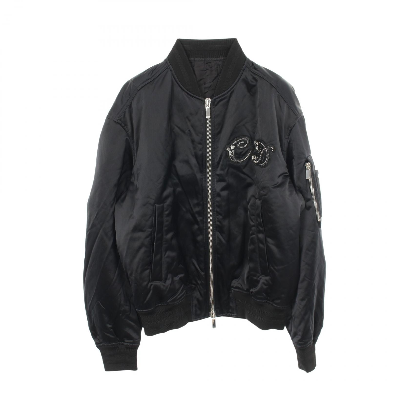 ディオール Dior DIOR × KENNY SCHAR ボンバージャケット ブルゾン 衣料品 アウター ナイロン メンズ ブラック系 【中古】