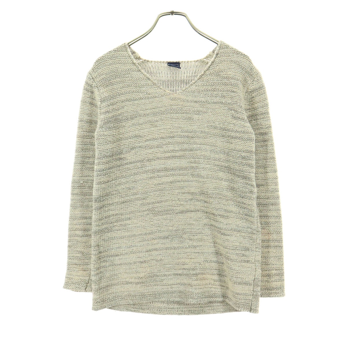 GAP ギャップ ラメ 長袖 Vネック コットン ニット XXS ベージュ系