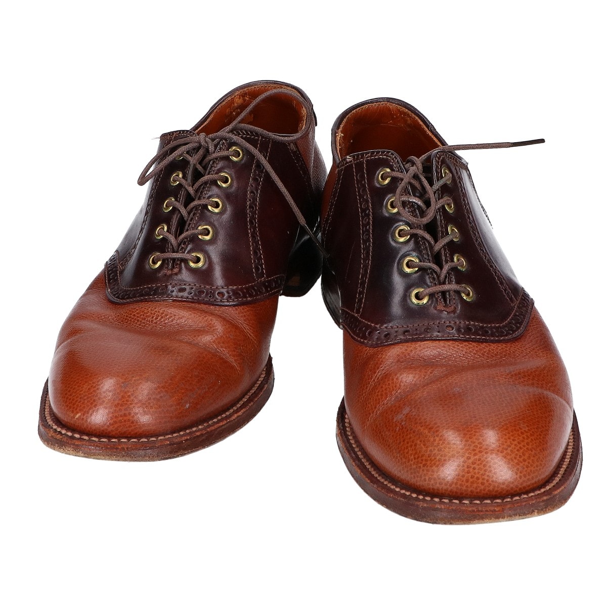 オールデン 9942 コードバン/レザー切替 サドルシューズ 7.5