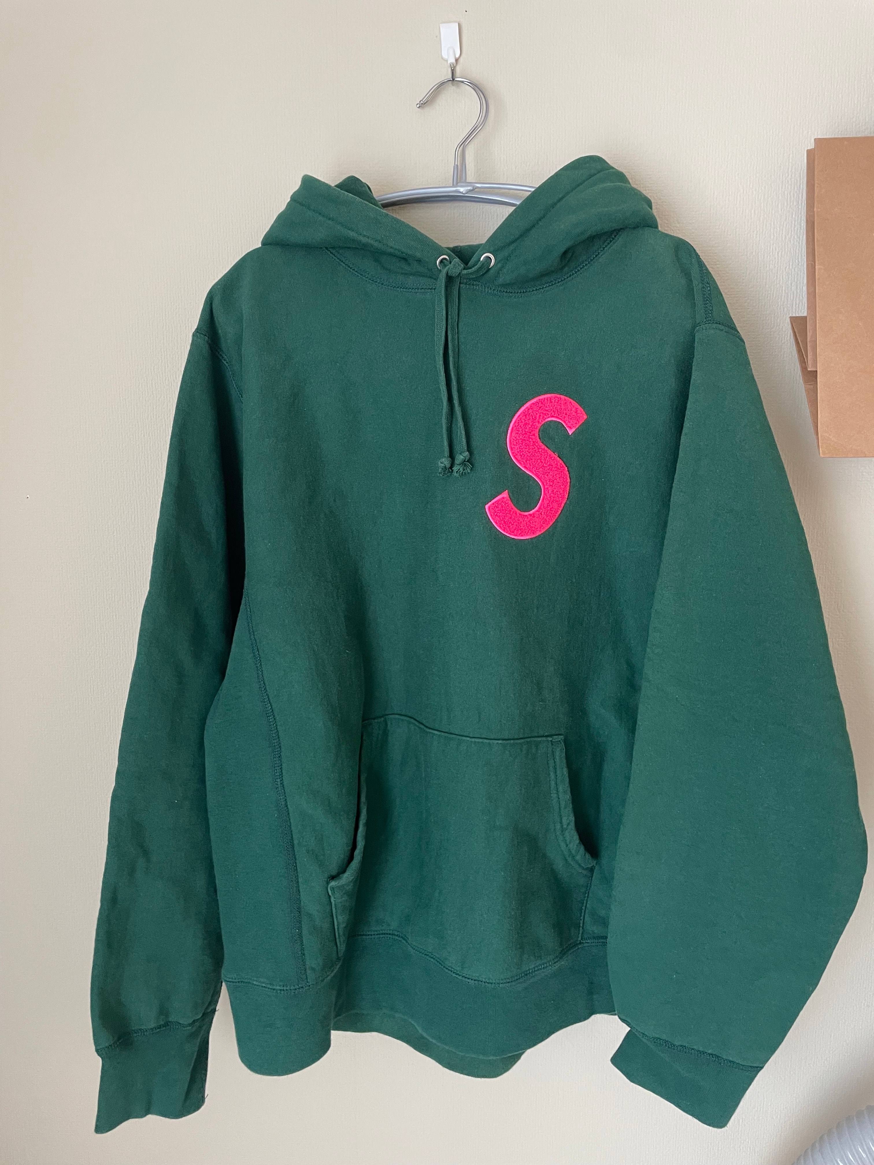 Supreme S Logo Hooded Sweatshirt "Green" (19FW)