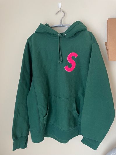 Supreme S Logo Hooded Sweatshirt "Green" (19FW)