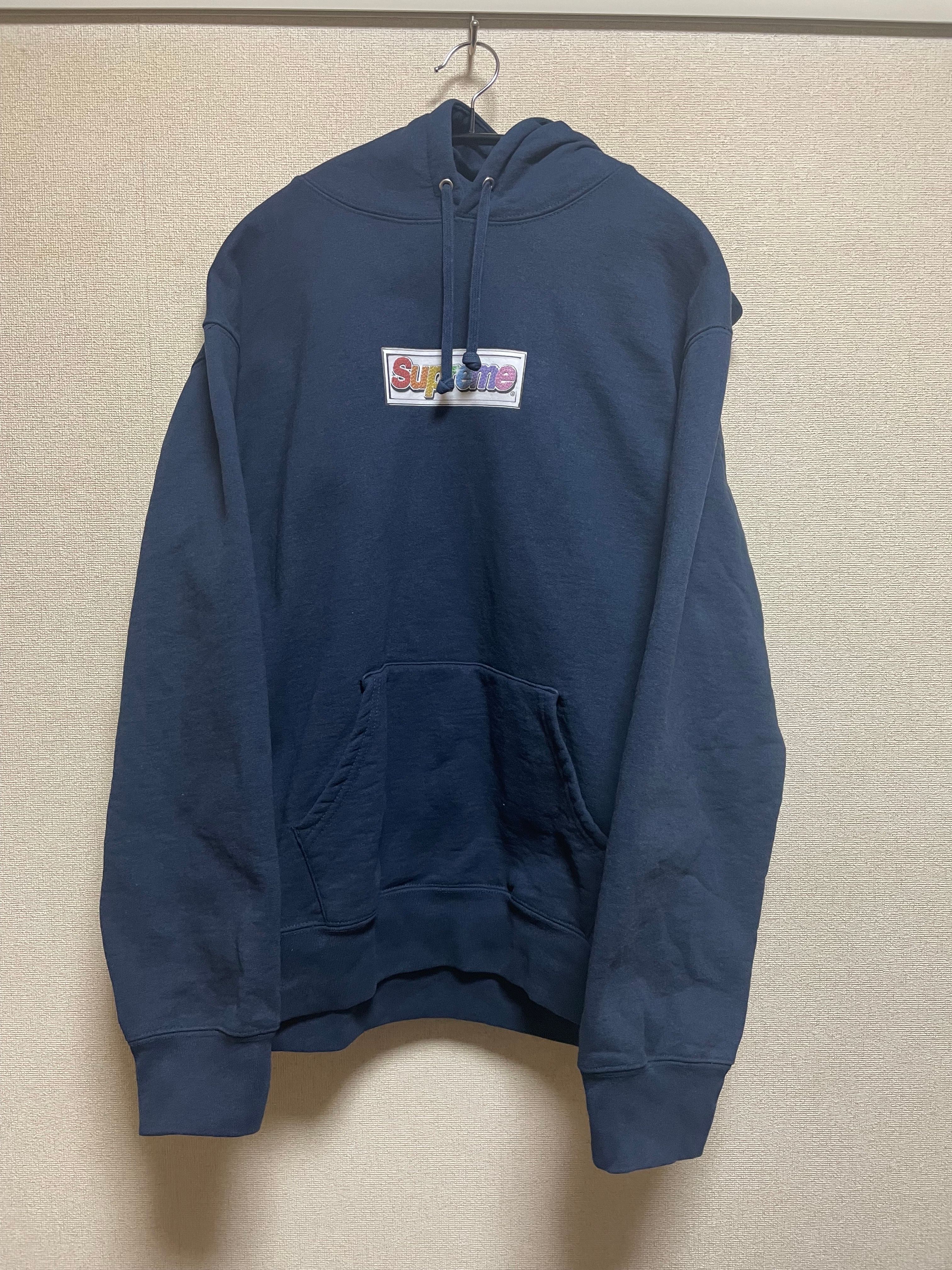 Supreme Bling Box Logo Hooded Sweatshirt "Navy"
